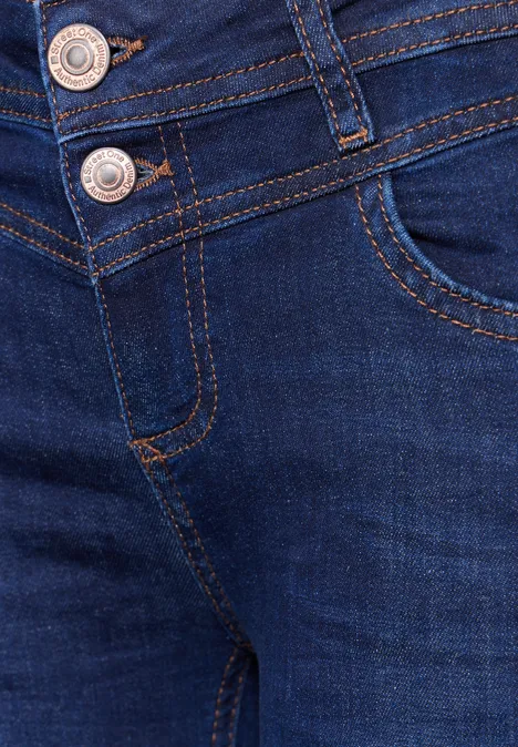 Jeans im Slim Fit dark indigo slightly wash