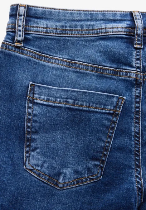 Jeans im Casual Fit mid blue washed