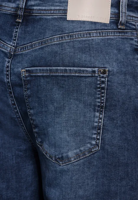 Jeans im Loose Fit Dark blue washed