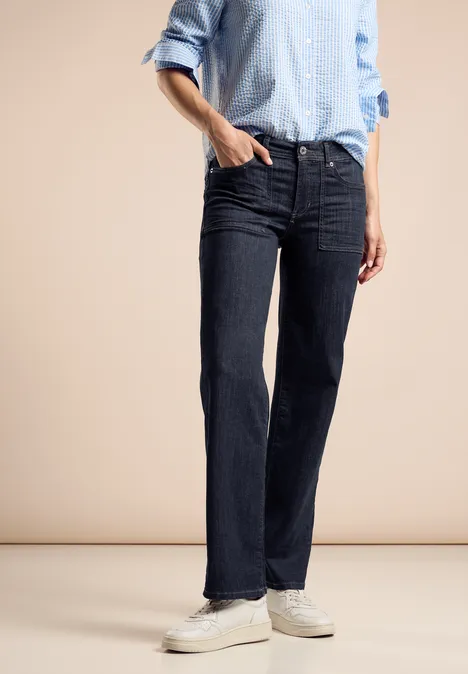 Jeans im Casual Fit Rinse washed