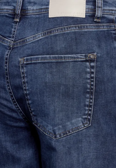 Jeans im Loose Fit Dark blue washed
