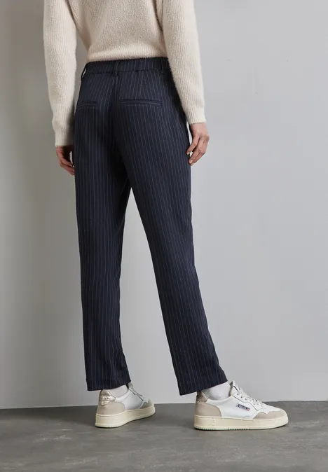 Chino im Nadelstreifen-Look deep blue