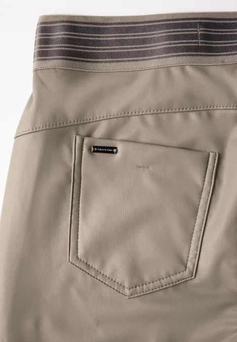 Beschichtete Hose driftwood beige