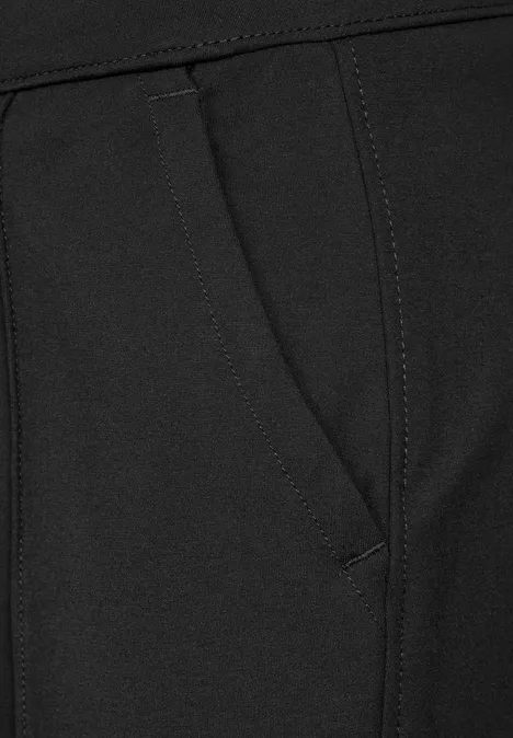 Hose im Casual Fit Black