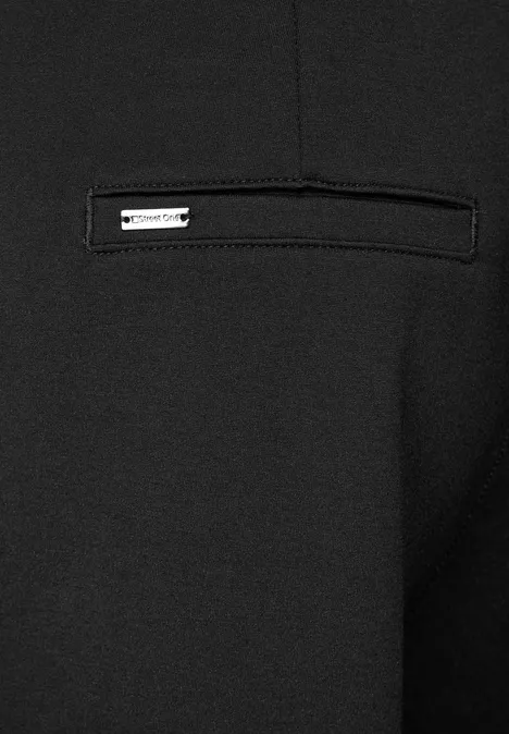 Hose im Casual Fit Black