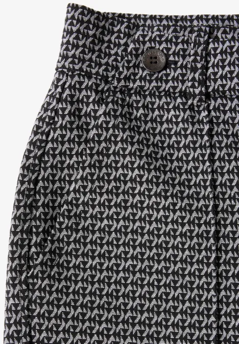 Jaquard-Hose Black
