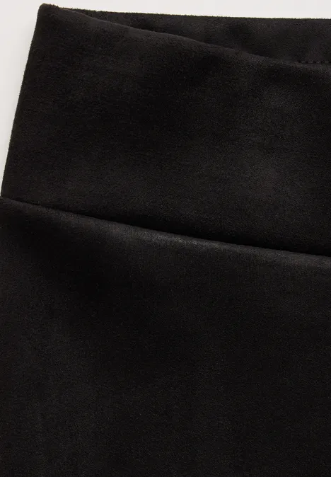 Leggings im Velours-Look Black
