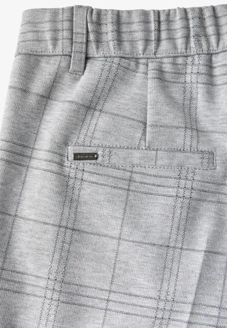 Karierte Chino heather grey mel.