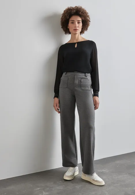 Straight Leg Hose echo grey mel.