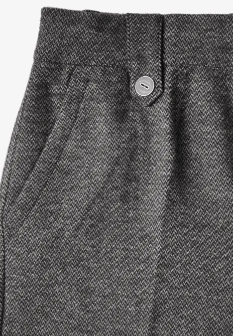 Straight Leg Hose echo grey mel.