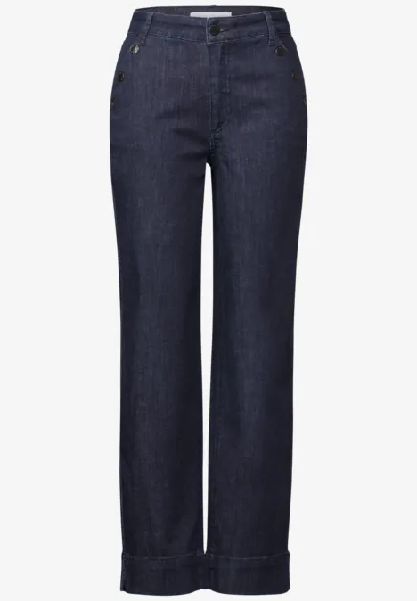 Straight Leg Jeans dark indigo rinsed