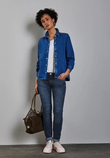 Jeans im Casual Fit Dark Blue Wash
