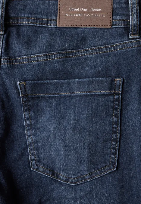 Jeans im Casual Fit Dark Blue Wash