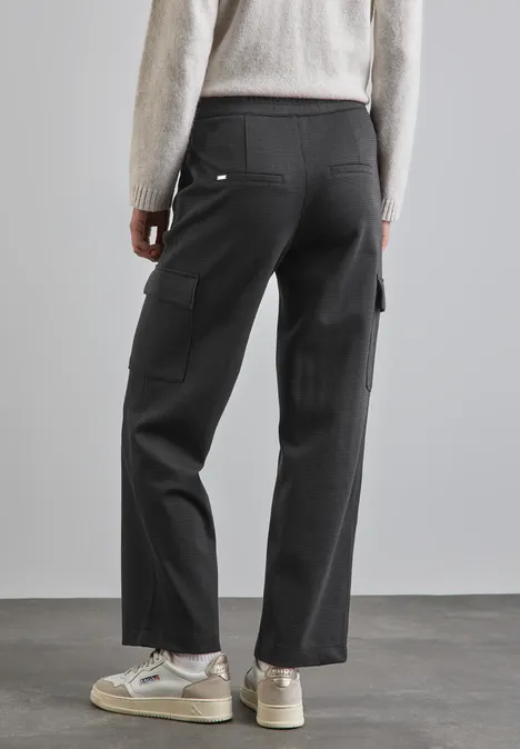 Straight Leg Cargo Hose Black
