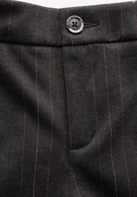 Hose im Nadelstreifen-Look Black