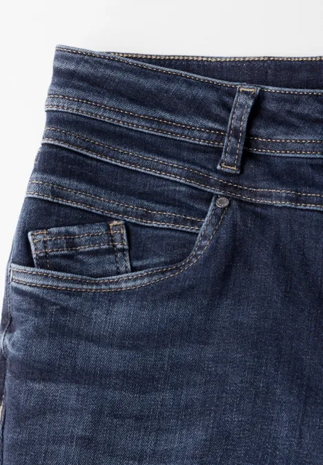 Bootcut Jeans Dark Blue soft washed