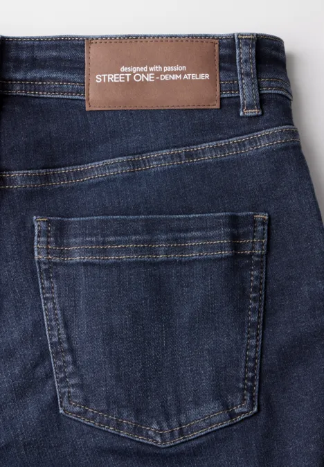 Bootcut Jeans Dark Blue soft washed