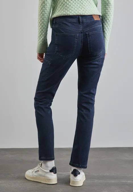 Jeans im Cargo-Look Blue Black wash