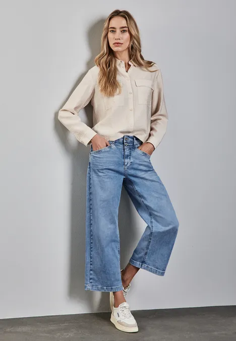 Wide Leg Jeans Light blue washed