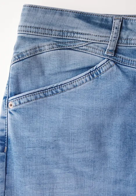 Wide Leg Jeans Light blue washed