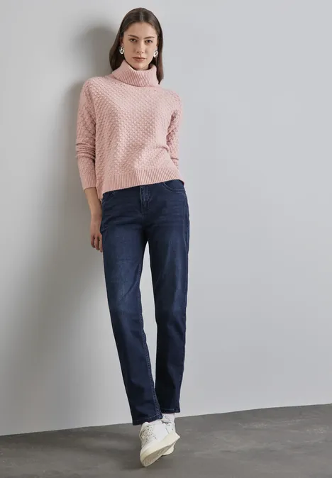 Mom Jeans Blue Black wash