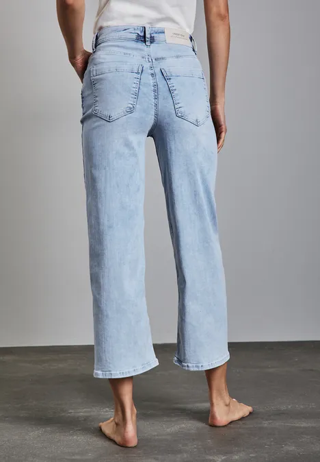Wide Leg Jeans Super Bleach washed