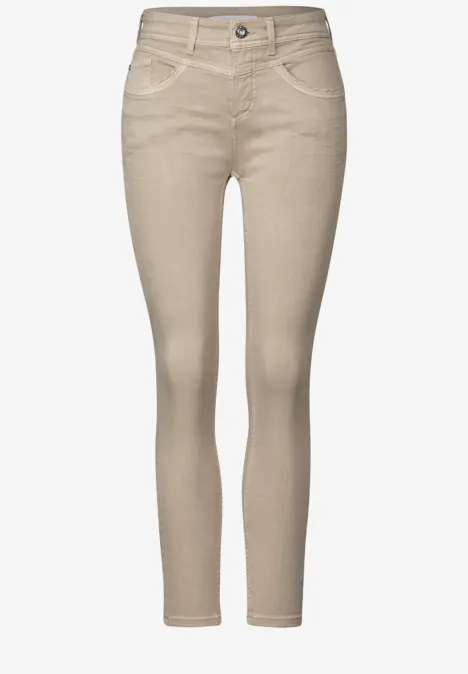 Slim Fit Jeans Beige Washed