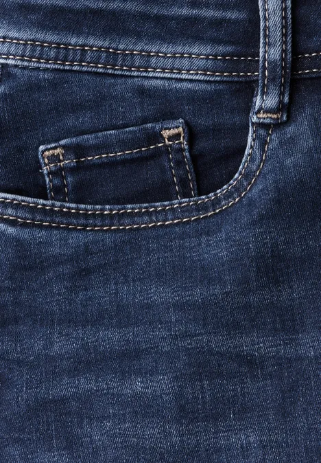 7/8-Jeans im Slim Fit Dark Blue washed