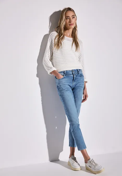 Jeans im Loose Fit Light blue washed