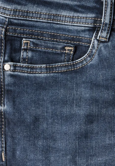 7/8-Jeans im Slim Fit Dark Blue washed