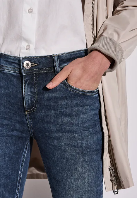 7/8-Jeans im Slim Fit Dark Blue washed
