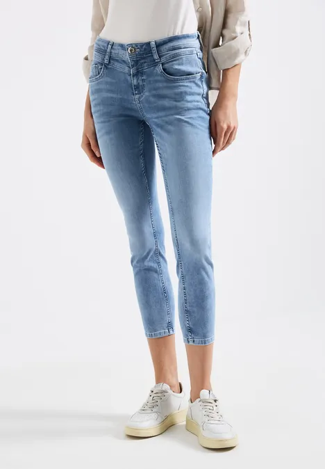 7/8-Jeans im Slim Fit Light blue washed