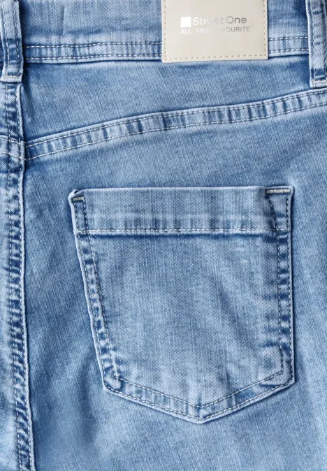 7/8-Jeans im Slim Fit Light blue washed