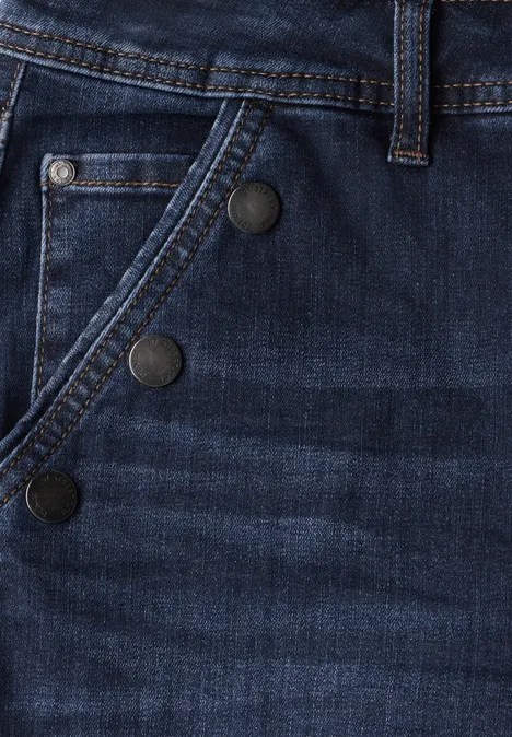 Straight Leg Jeans dark indigo washed