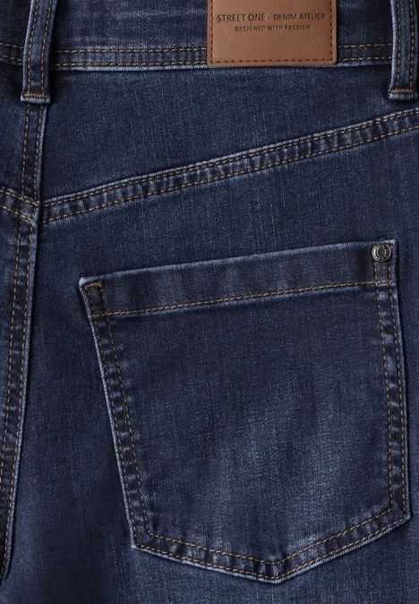 Straight Leg Jeans dark indigo washed