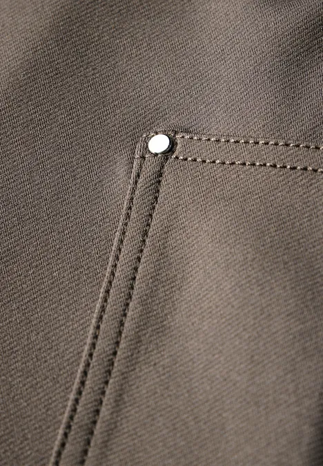 Jersey Twill Cargo-Hose muddy brown