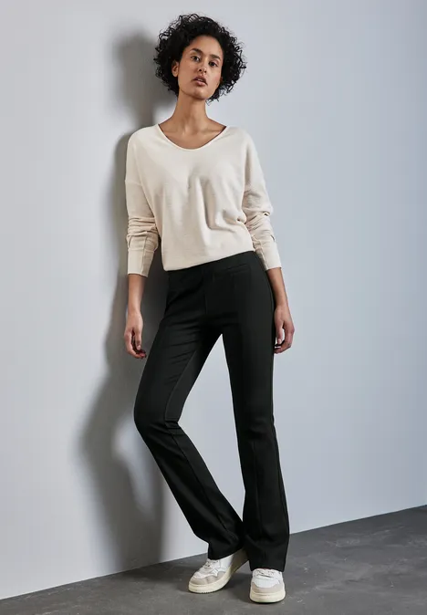 Bootcut Hose Black