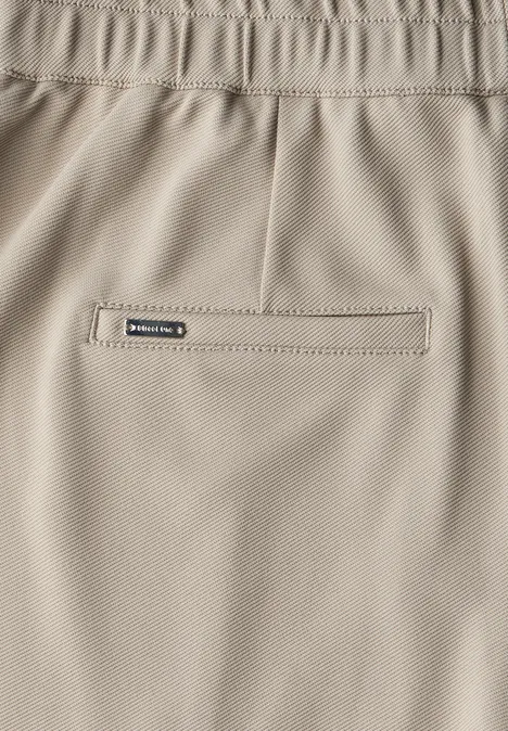 Straight Leg 7/8 Twill-Hose buff grey
