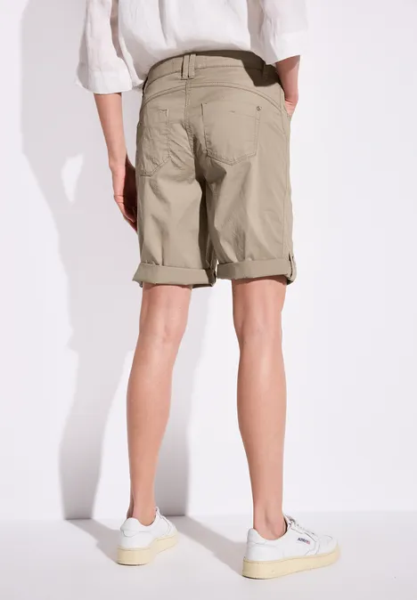 Bermuda mit Turn-Up buff grey