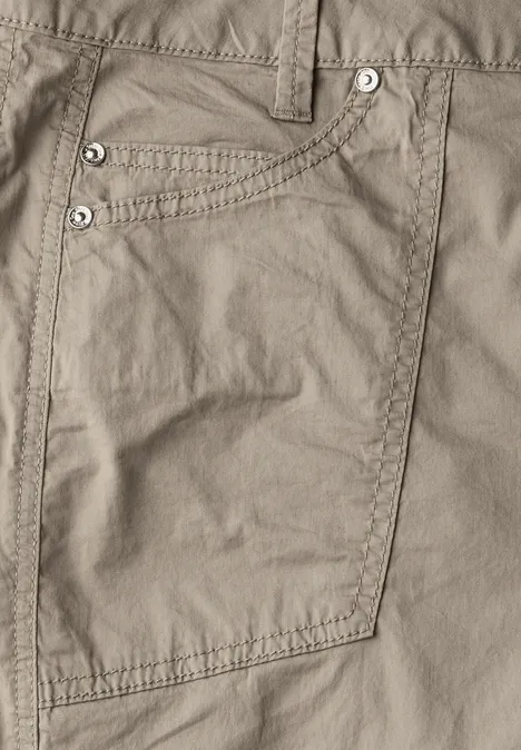 Bermuda mit Turn-Up buff grey