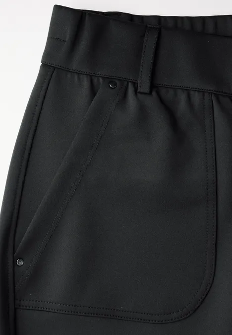 Jersey Twill Cargo-Hose Black