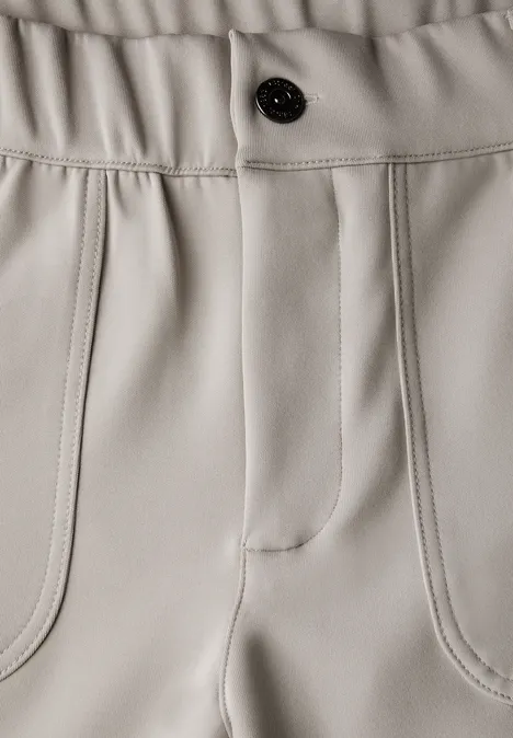 Jersey Twill Cargo-Hose stone beige
