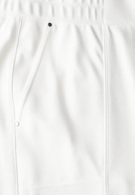 Straight Leg Twill-Hose off white