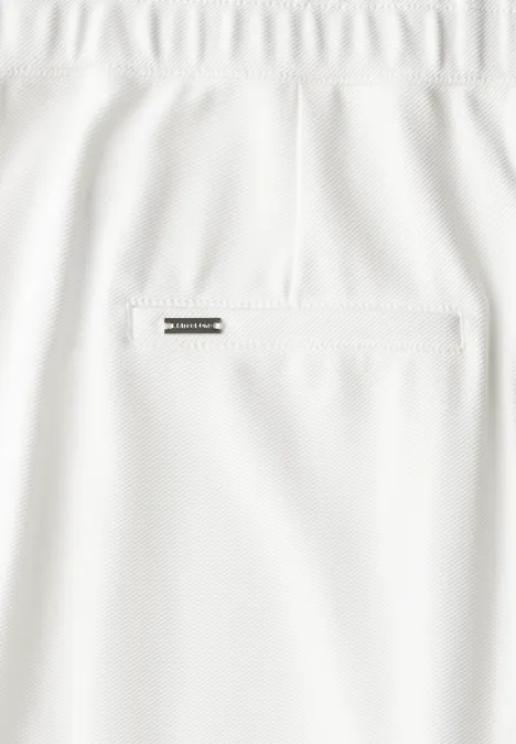 Straight Leg Twill-Hose off white