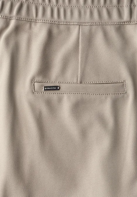 Straight Leg Twill-Hose buff grey
