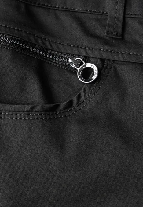 Hose im Casual Fit Black