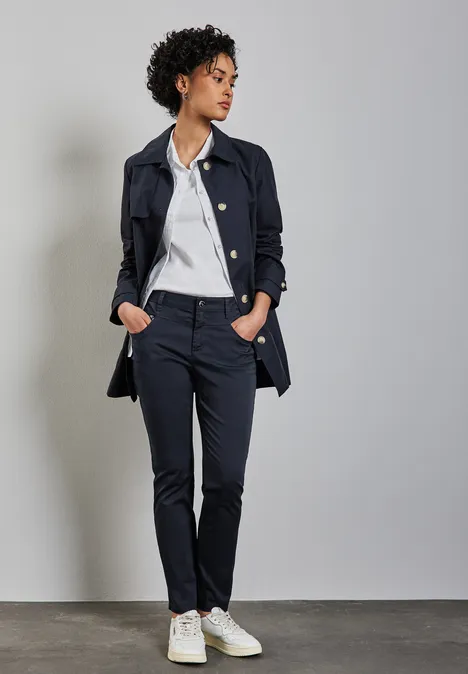 Hose im Casual Fit deep blue