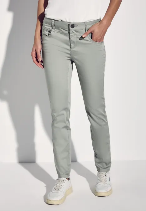 Hose im Casual Fit pastel green