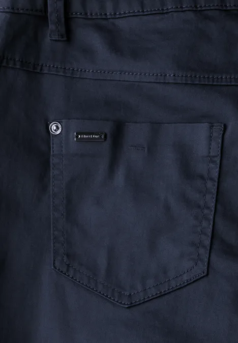7/8-Satinhose deep blue