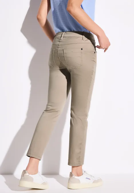 7/8-Satinhose safari beige